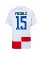 Hrvatska Mario Pasalic #15 Domaci Dres EP 2024 Kratak Rukavima